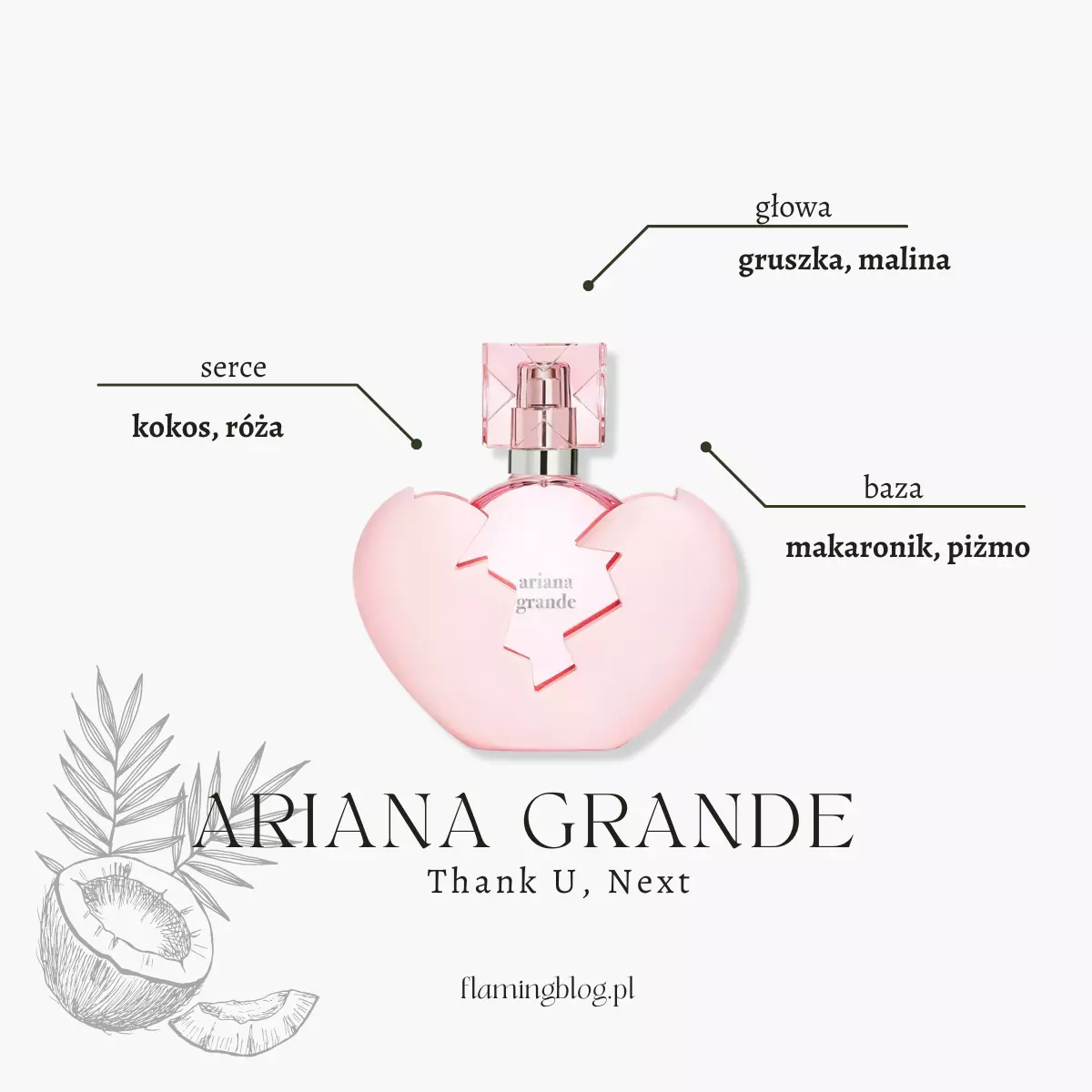 ariana grande thank u next perfumy o zapachu kokosa